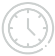 Clock icon with two hands pointing to 4 o'clock, inside a circle and enclosing ring. | Deville Automotive
