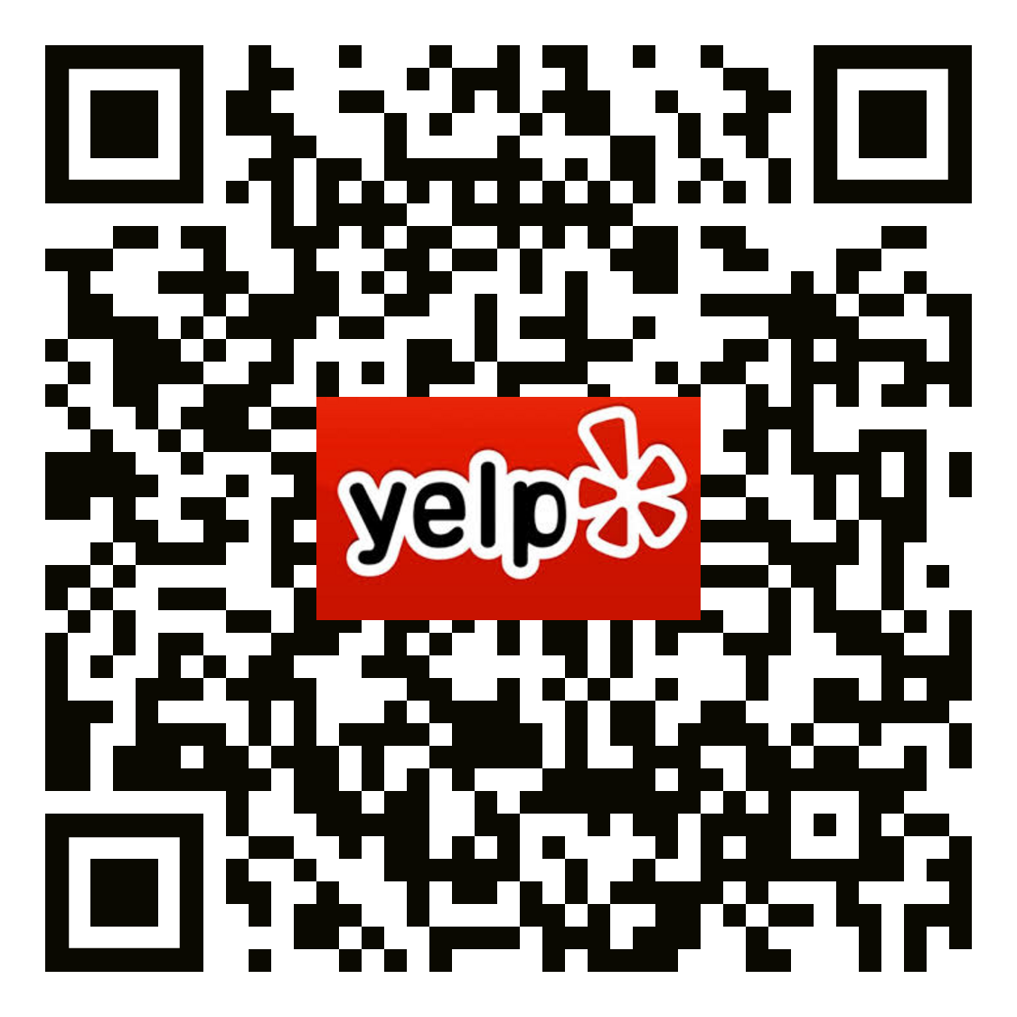 A qr code that says yelp on it