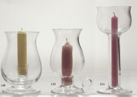 candle holder in glass