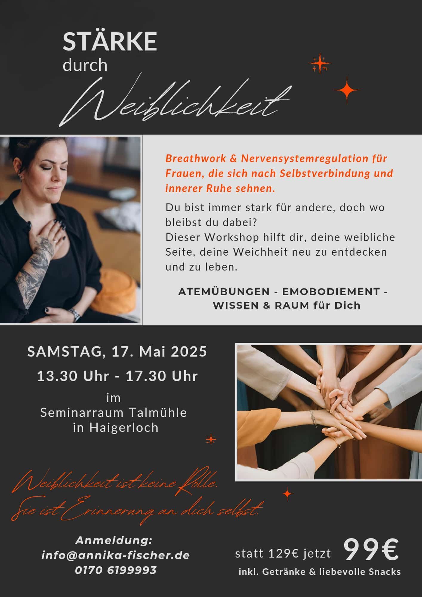 Breath & Art im Seminarraum Talmühle