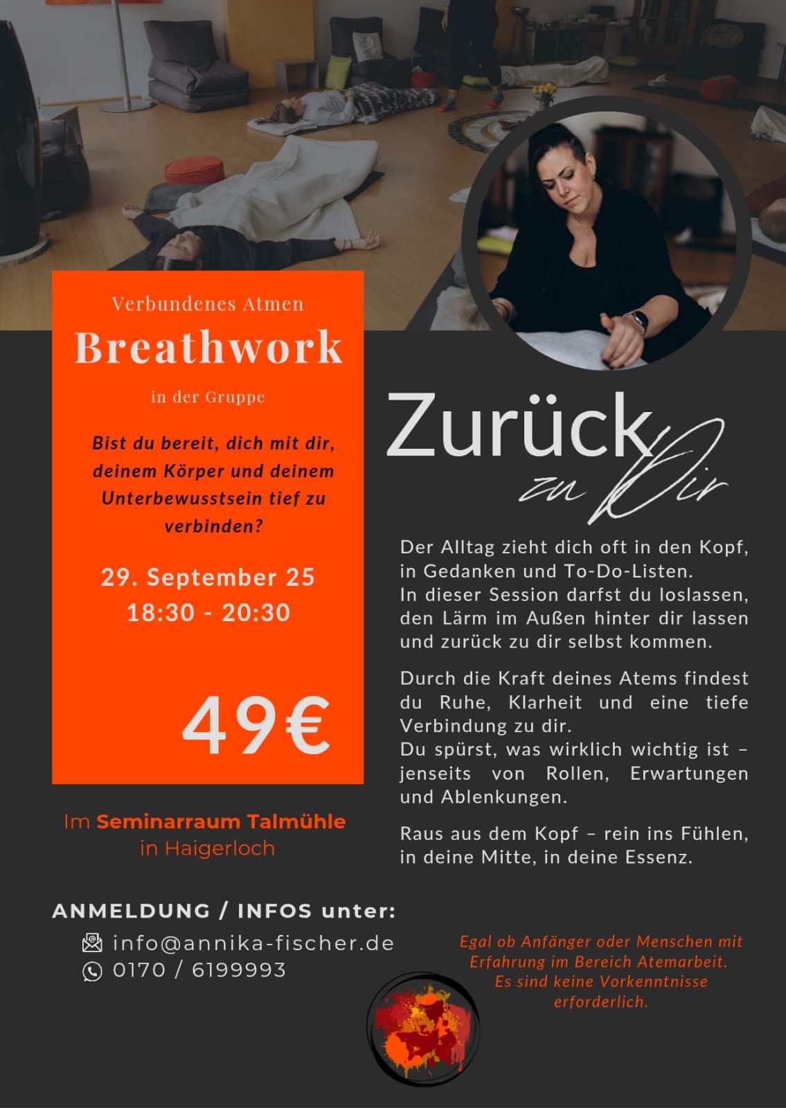 Breath & Art im Seminarraum Talmühle 