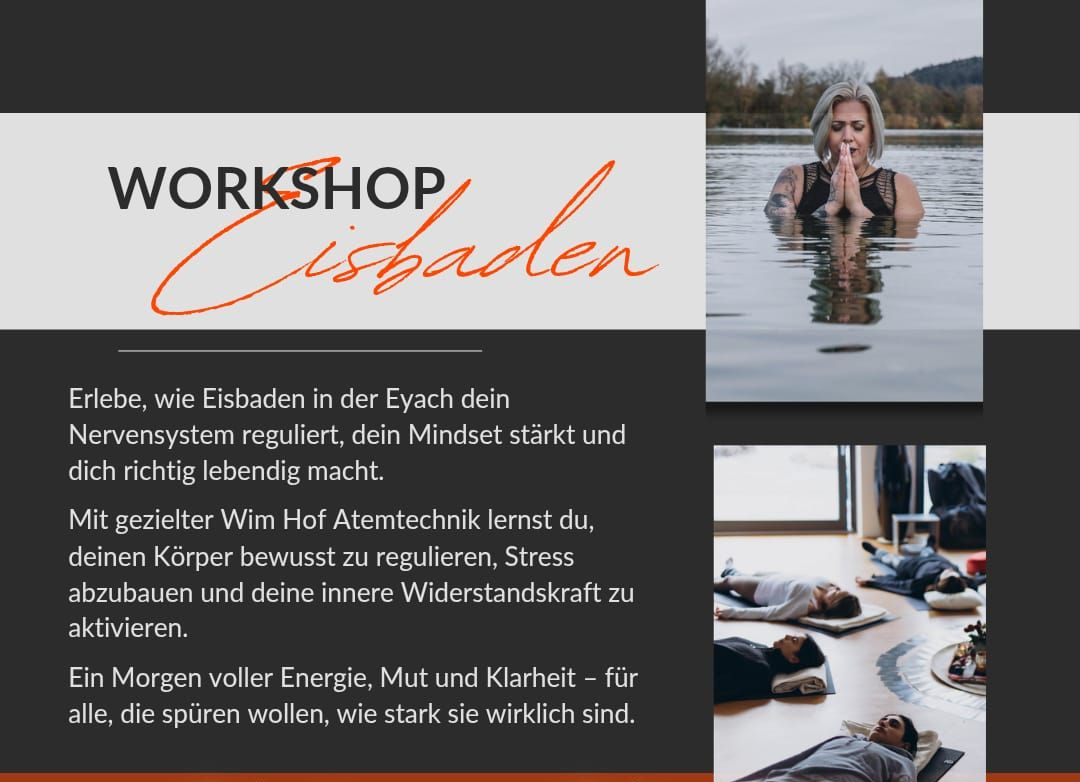 Workshop Eisbaden mit Annika Fischer bei uns im Seminarraum 