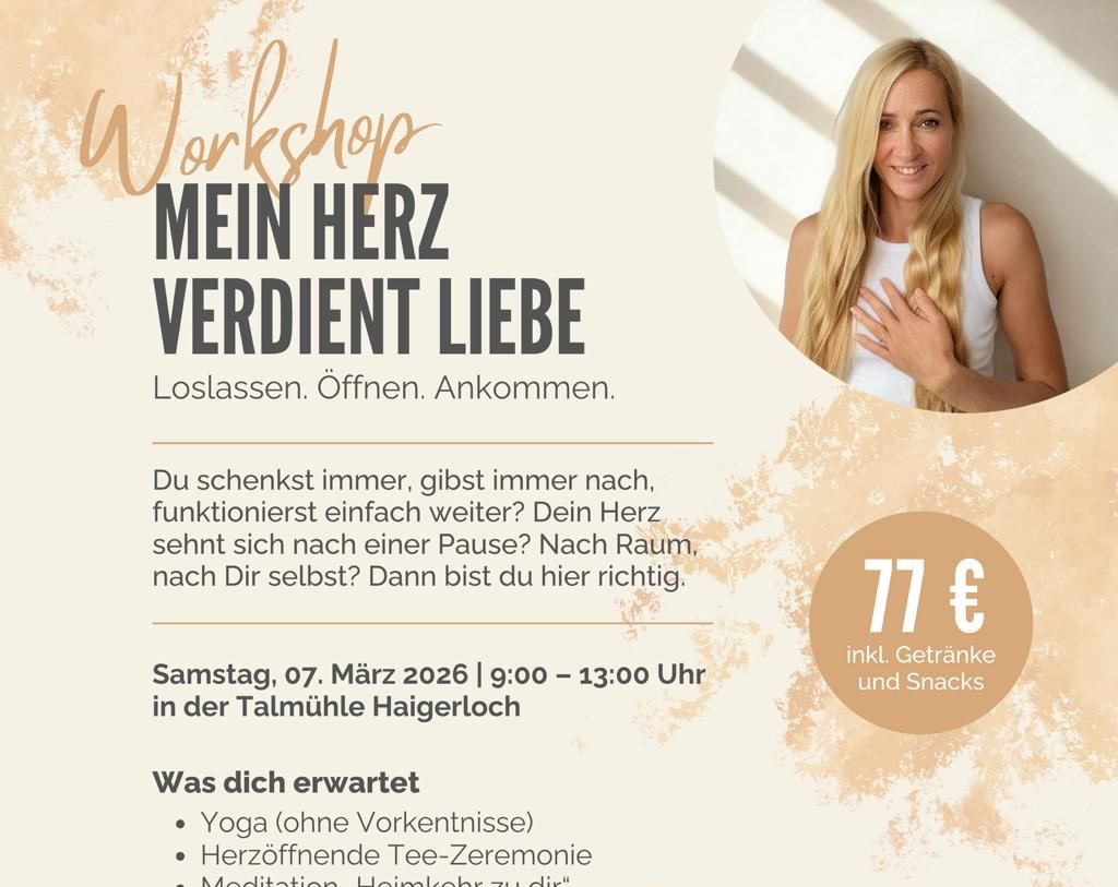 Workshop, mein Herz verdient Liebe