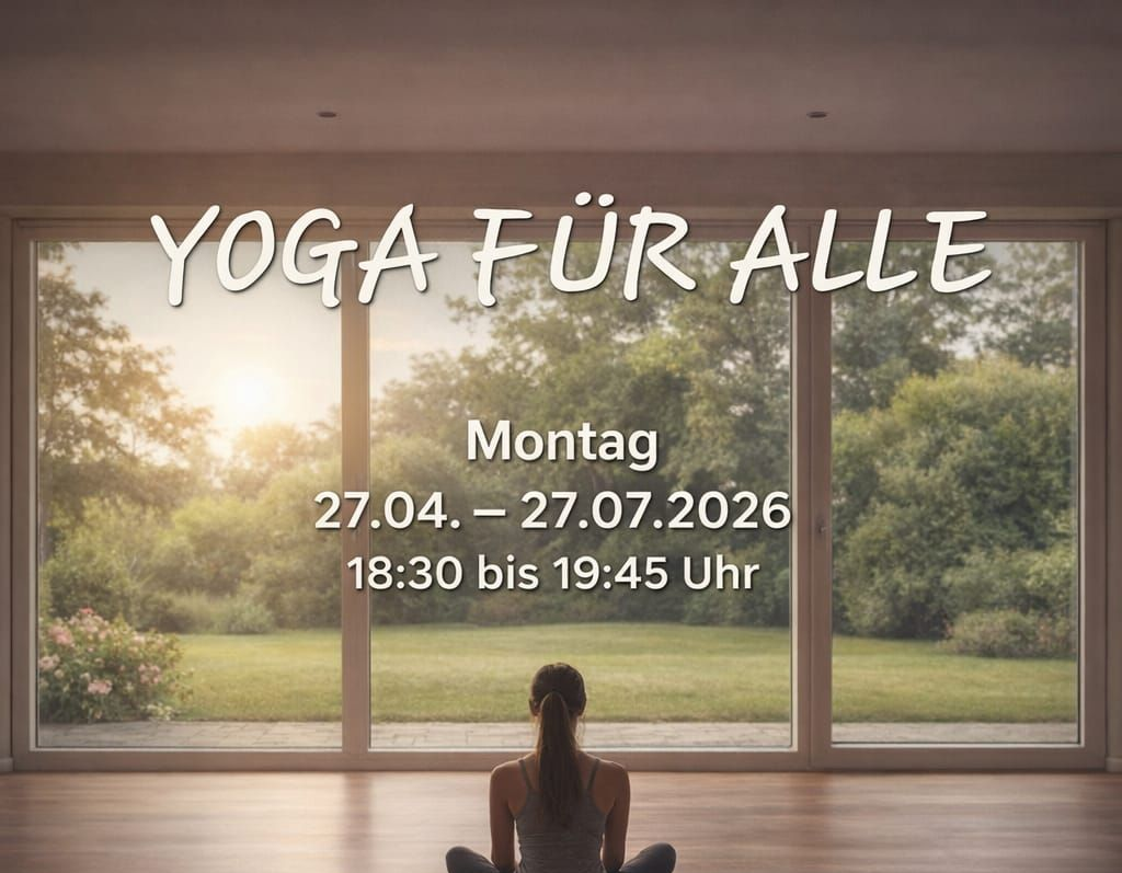 Montag Abend, Start 27. April 2026. Yoga für alle mit Theodora im Seminarraum Talmühle Haigerloch