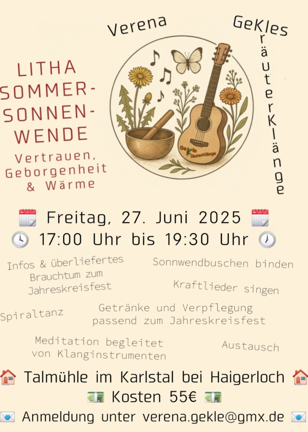 Litha Sommer-Sonnenwende im Seminarraum Talmühle feiern