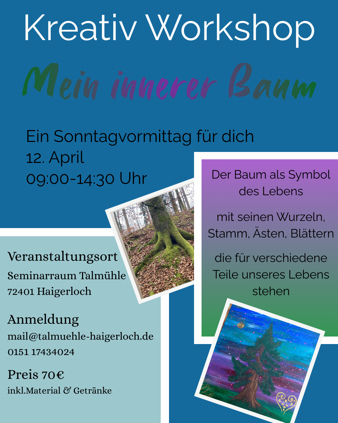 Mal Workshops Thema Frau sein Carmen & Kunst in Haigerloch