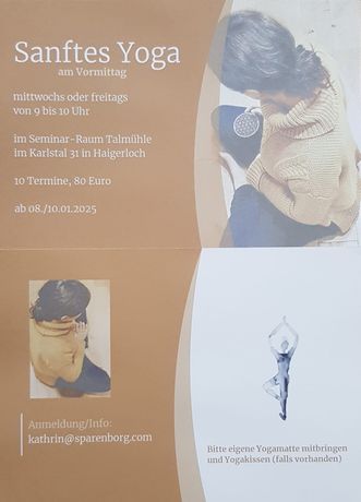 Veranstaltung Sanftes Yoga in Haigerloch