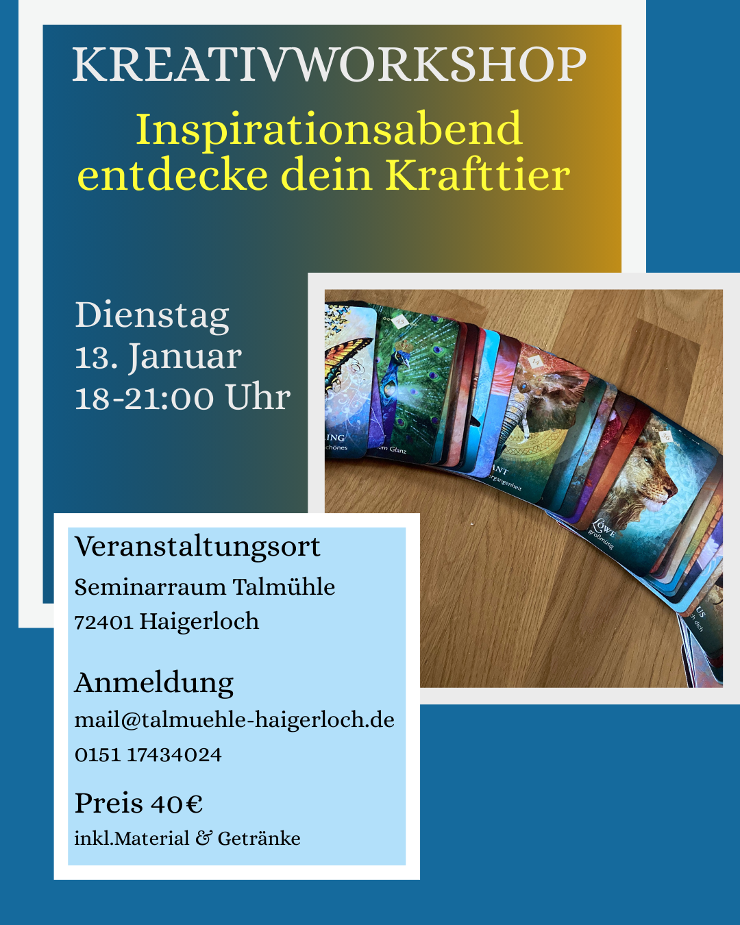 Mal Workshops Thema Frau sein Carmen & Kunst in Haigerloch