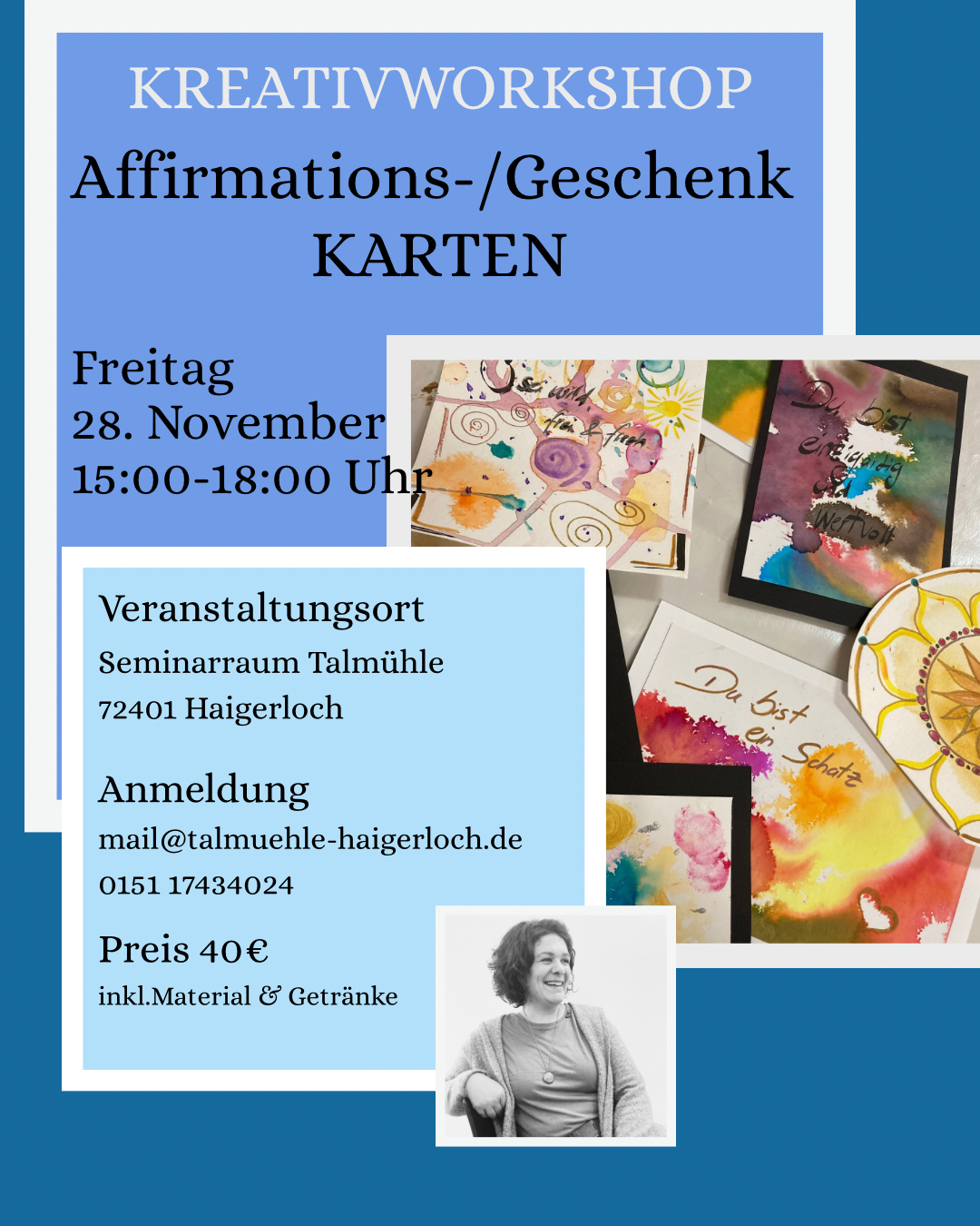 Mal Workshops Thema Frau sein Carmen & Kunst in Haigerloch