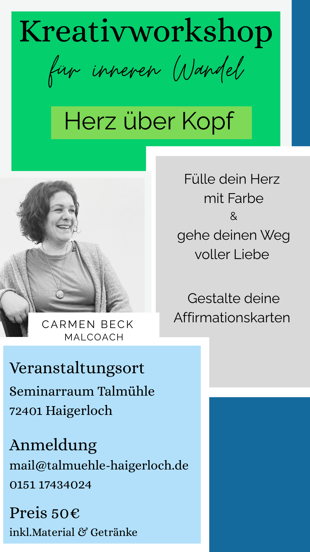 Mal Workshops Wahrhaftig sein Carmen & Kunst in Haigerloch
