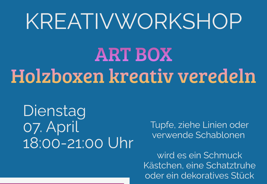 Kreativworkshop Art Box