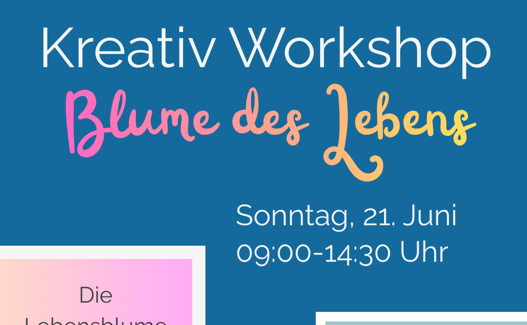 Kreativworkshop Blume des Lebens im Seminarraum Karlstal 