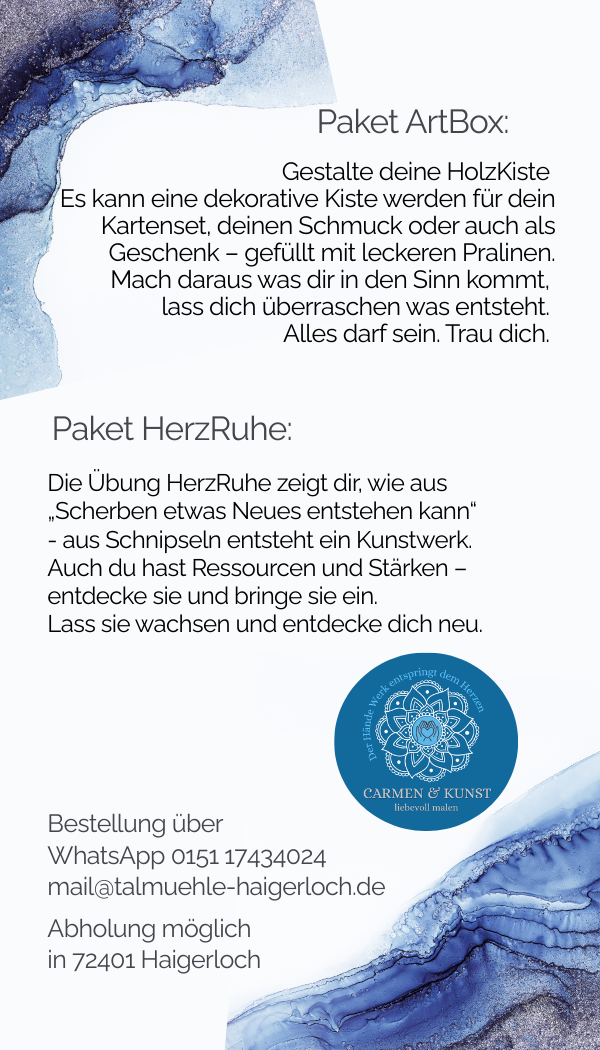 Einzelcoaching Premium mit kreativem Malcoaching von Carmen Beck in Haigerloch