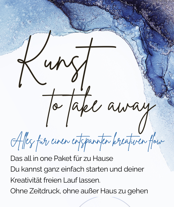 Kunst to take away. deine Me time für zu Hause. Alles liebevoll verpackt - das all in one paket. 