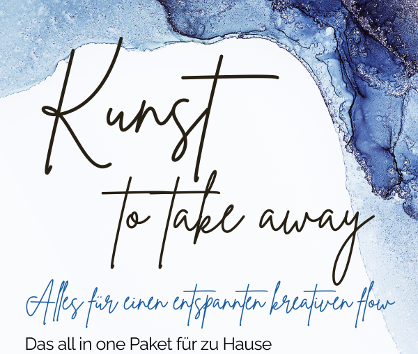 Kunst to take away. deine Me time für zu Hause. Alles liebevoll verpackt - das all in one paket.
