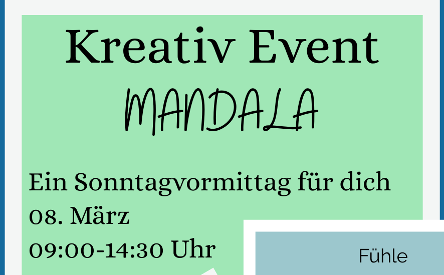 kreativ Event - Mandala. Ein vormittag für dich.