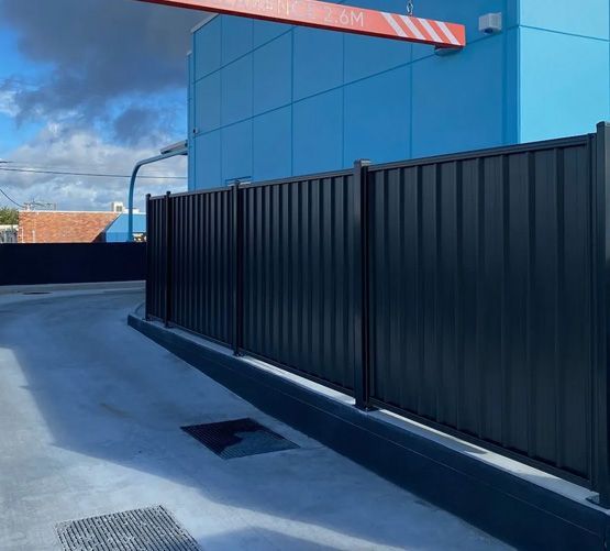 Colorbond fence installed at Brisbane corporate facility