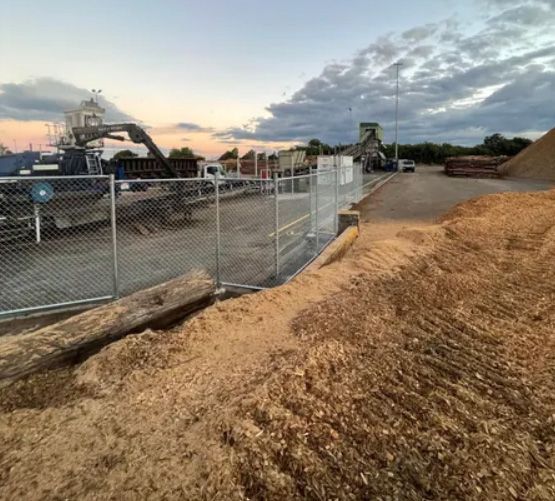 chainwire fence installed at industrial property in Brisbane
