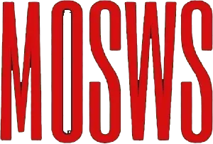 Red MOSWS text on a dark gray background