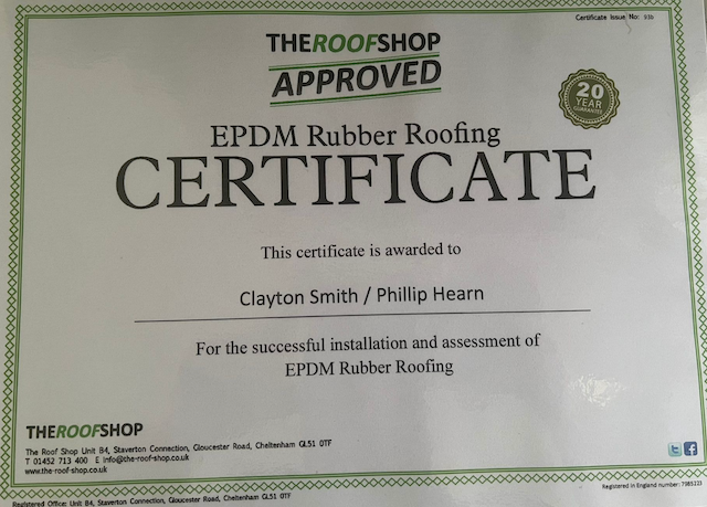 Stormfix Roofing is EPDM Rubber Roof Approved