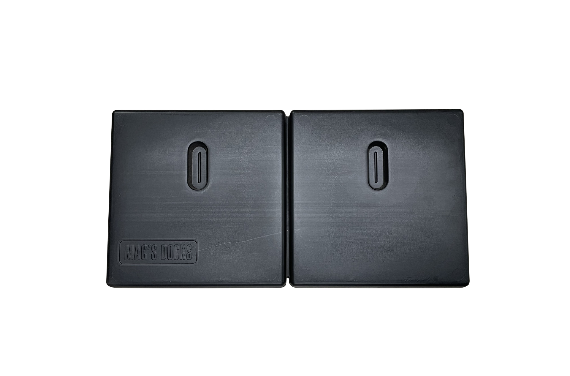 A pair of black boxes with numbers on them on a white background.