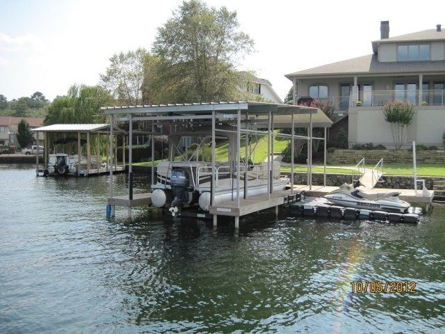 floating dock conversion in kansas installed by super duty boat docks and lifts