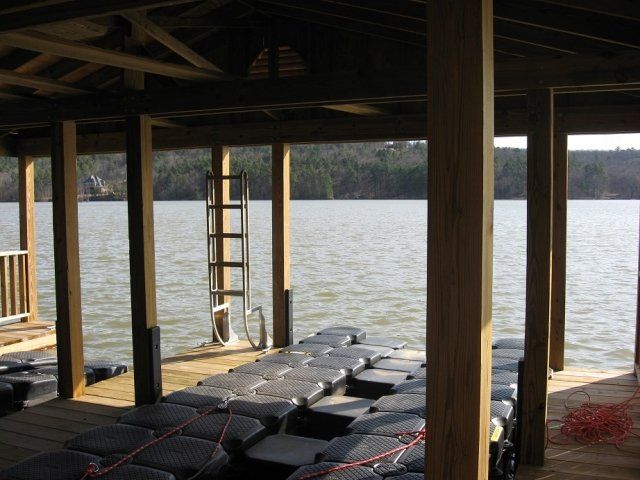 dock ladder installed by super duty boat docks and lifts in texas