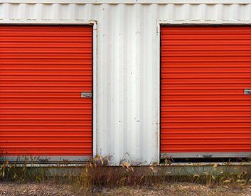 Large, Medium And Small Units — Red and White Storage Unit in Cullman, Alabama