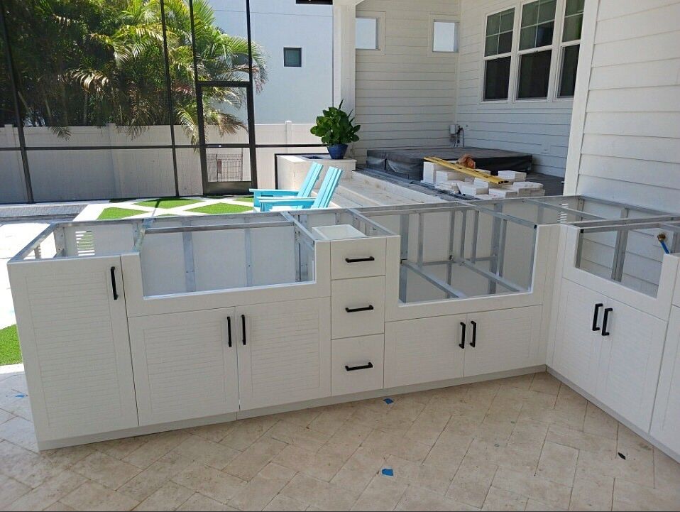 Aluminum frame cabinets