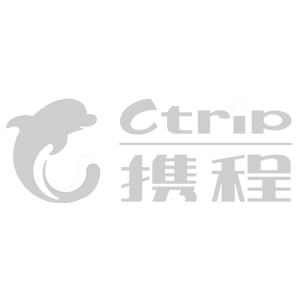 A gray logo with a dolphin and chinese writing