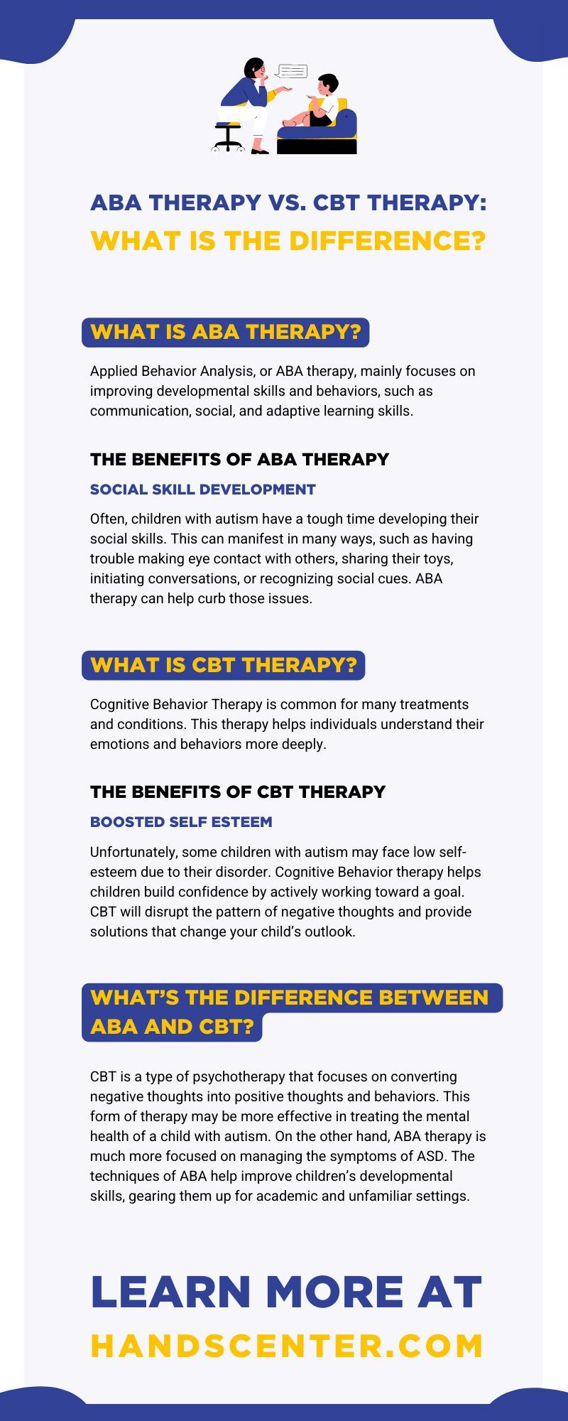 ABA Therapy vs. CBT Therapy: What Is the Difference?