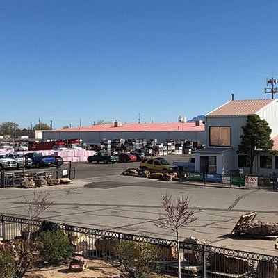 Store Parking Lot — Albuquerque, NM — Albuquerque Equipment & Roofing Supplies, Inc.