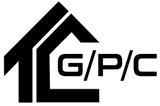 Un logo en noir et blanc pour une société appelée g/p/c.