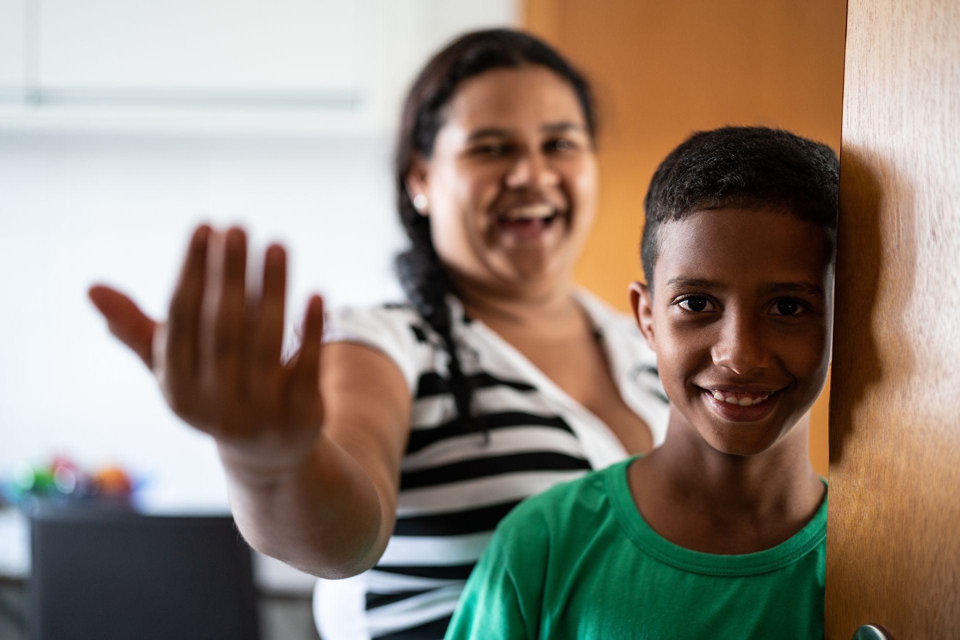 Mother and Son Smiling - Salinas, CA - Monterey Peninsula Bail Bonds