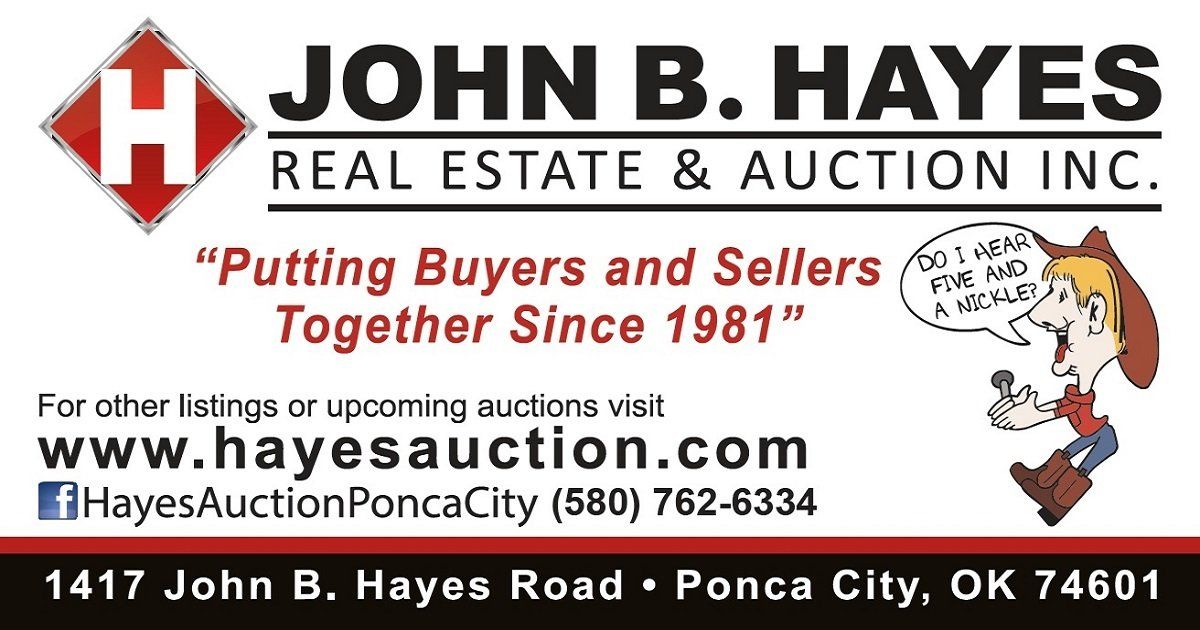 John B Hayes Real Estate and Auction Ponca City Auctioneer