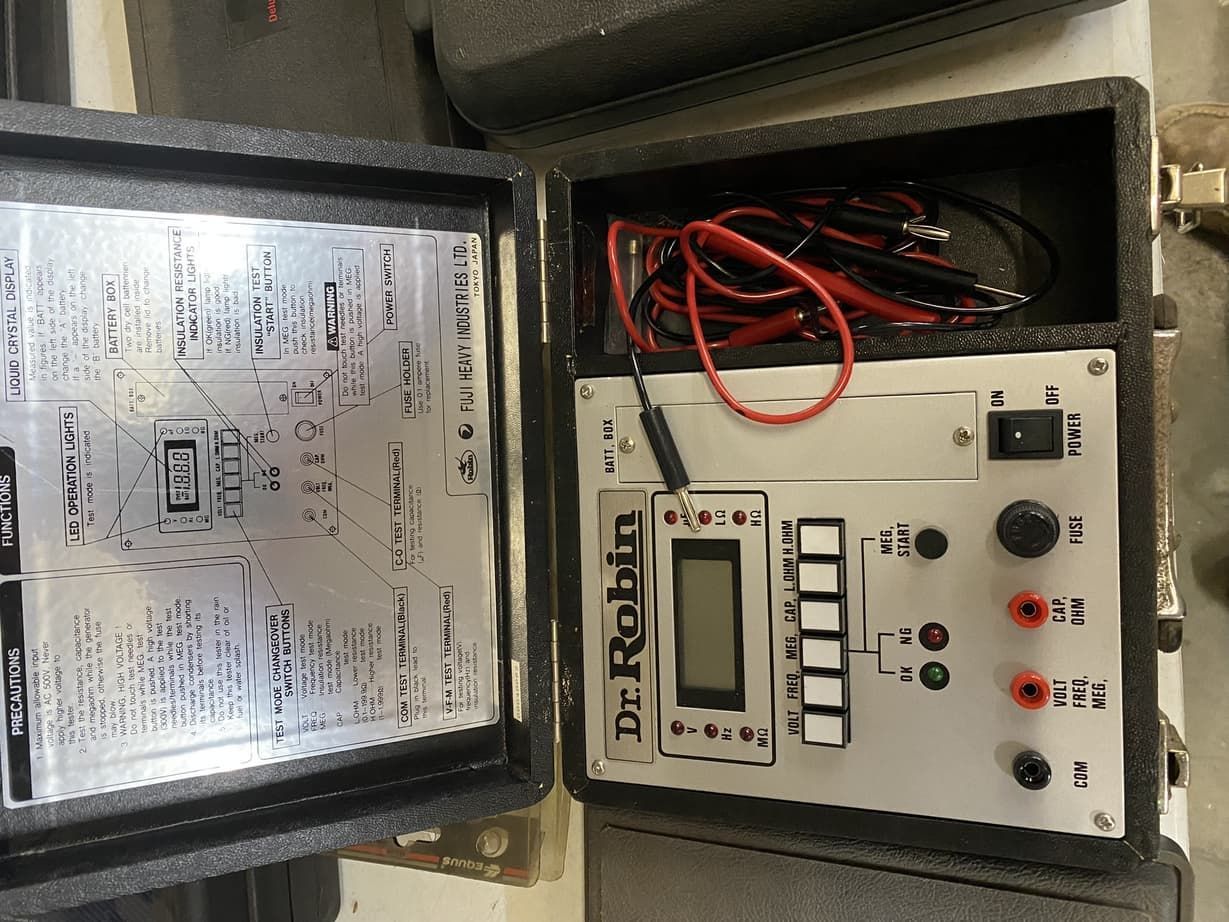 A dr. rohm electronic device in a case