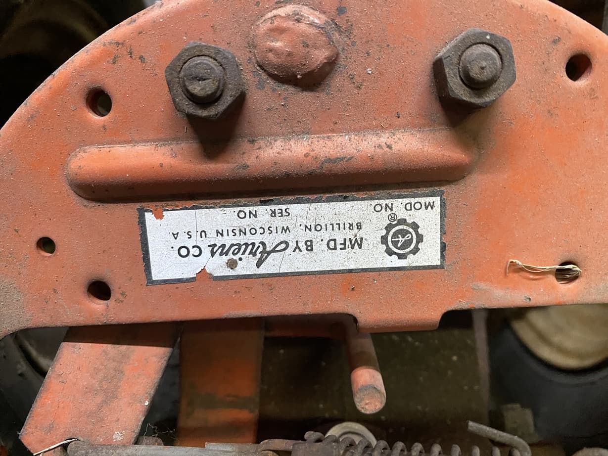 A close up of a machine with a label on it