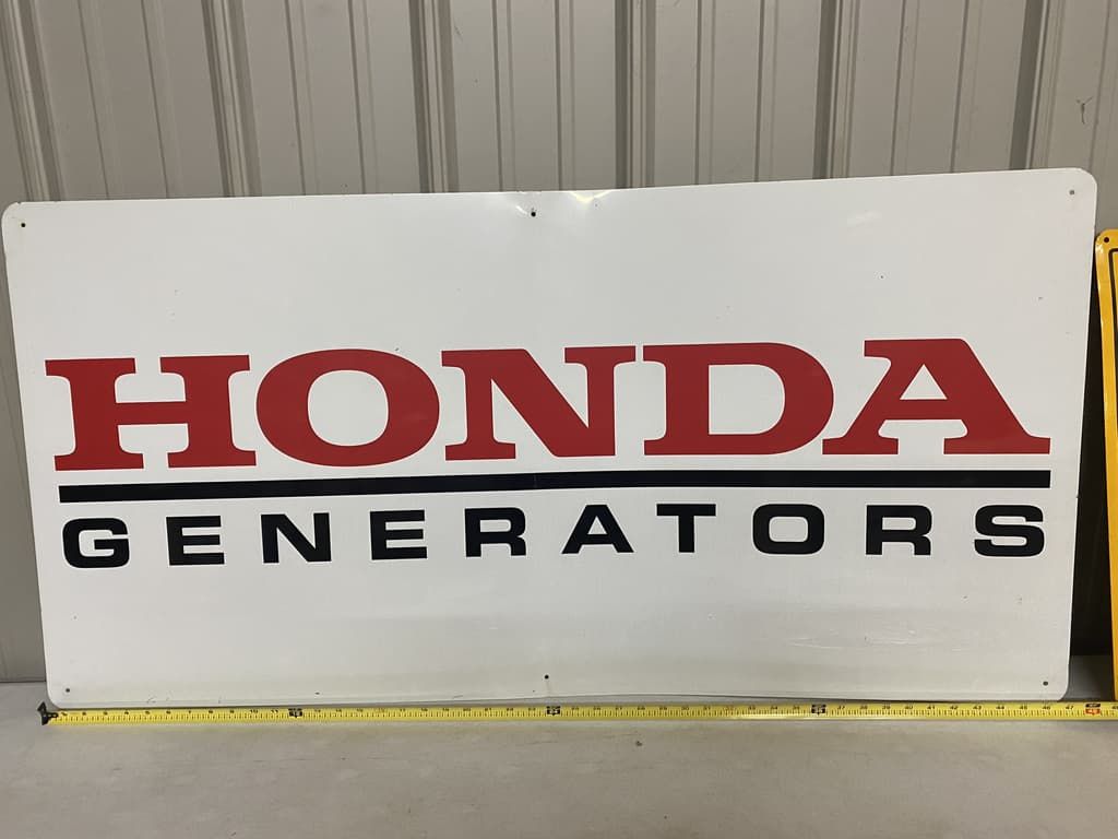 A sign that says honda generators on it