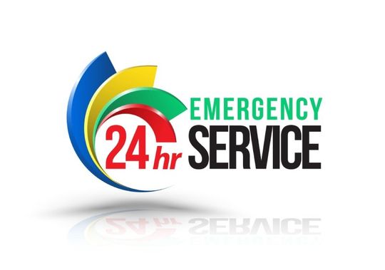 24 hour emergency service Logo
