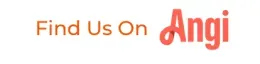 “Find Us On” text next to the orange Angi logo