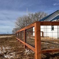 Wood Hog panel fence