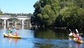 Canoe-Katak on the river Vienne