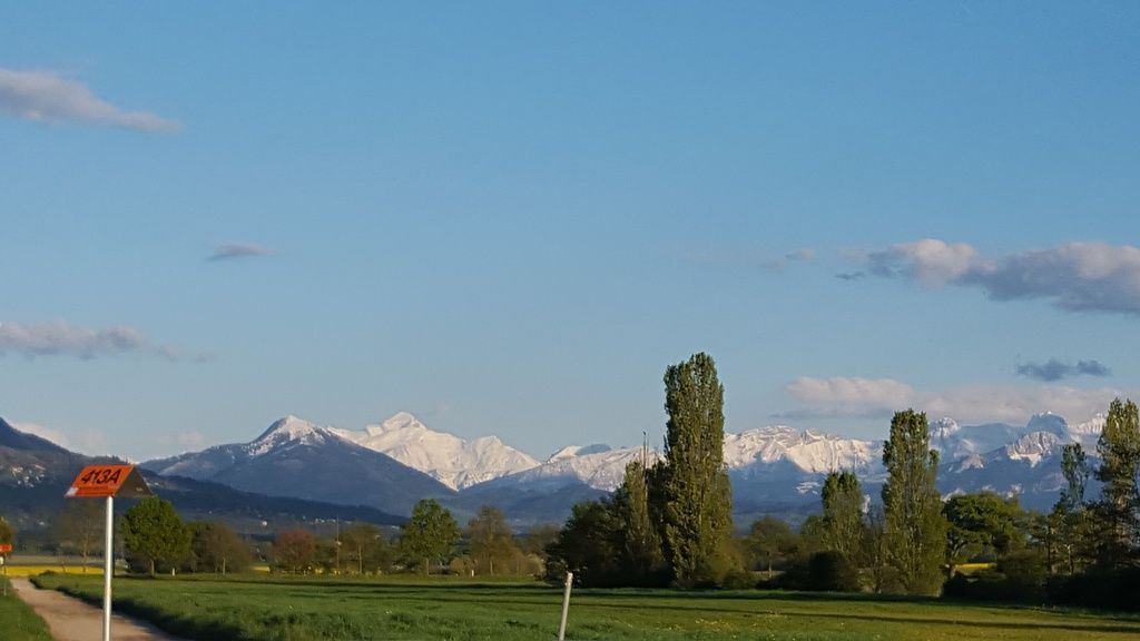 vue sur les montagnes du rouelbeau