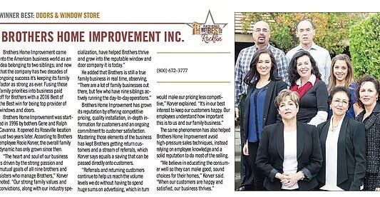 Placer Herald — Best of the best for windows and doors article in Rocklin, CA