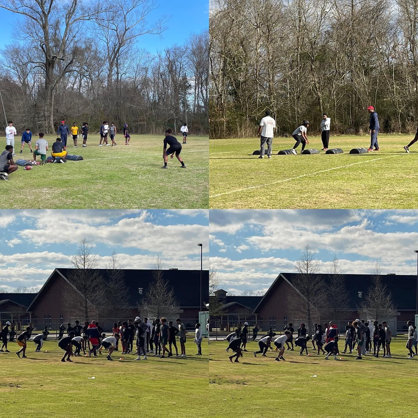Group of young men training | Baton Rouge, LA | Randall Passing Foundation
