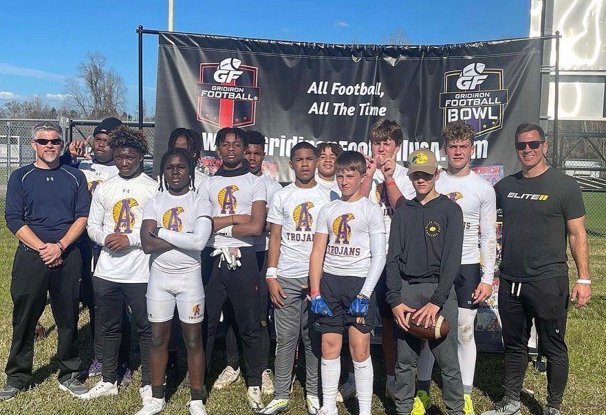 Football group in white shirts | Baton Rouge, LA | Randall Passing Foundation