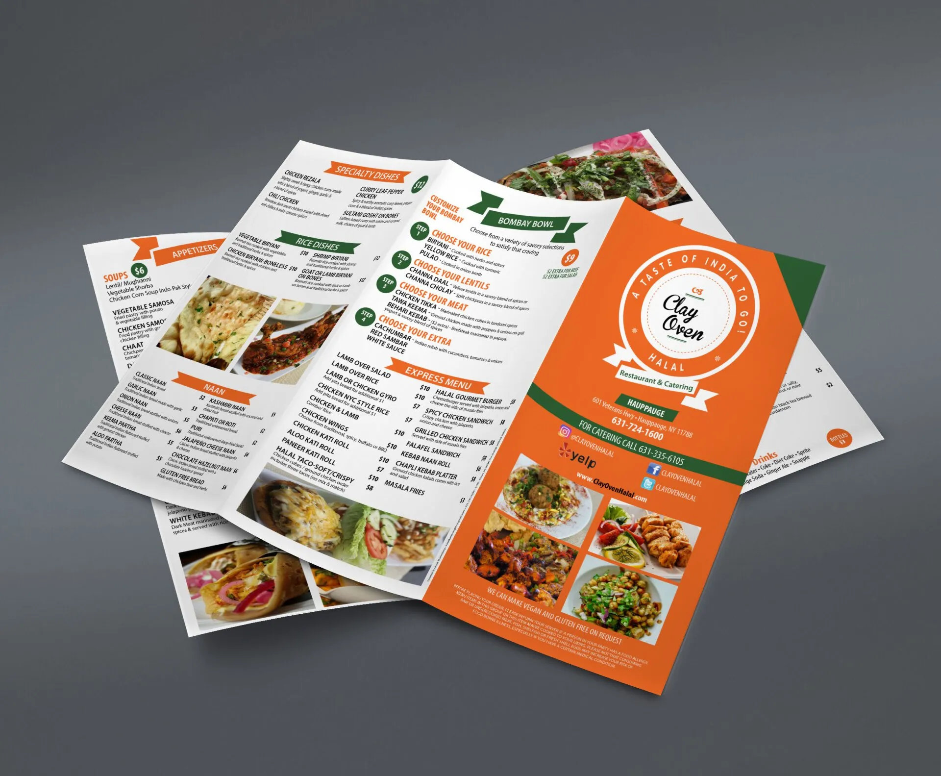 A menu for a restaurant is stacked on top of each other on a table.