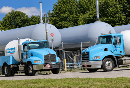 Propane Delivery Trucks — Propane Gas in Centerville, PA Propane Delivery Trucks — Propane Gas in Centerville, PA