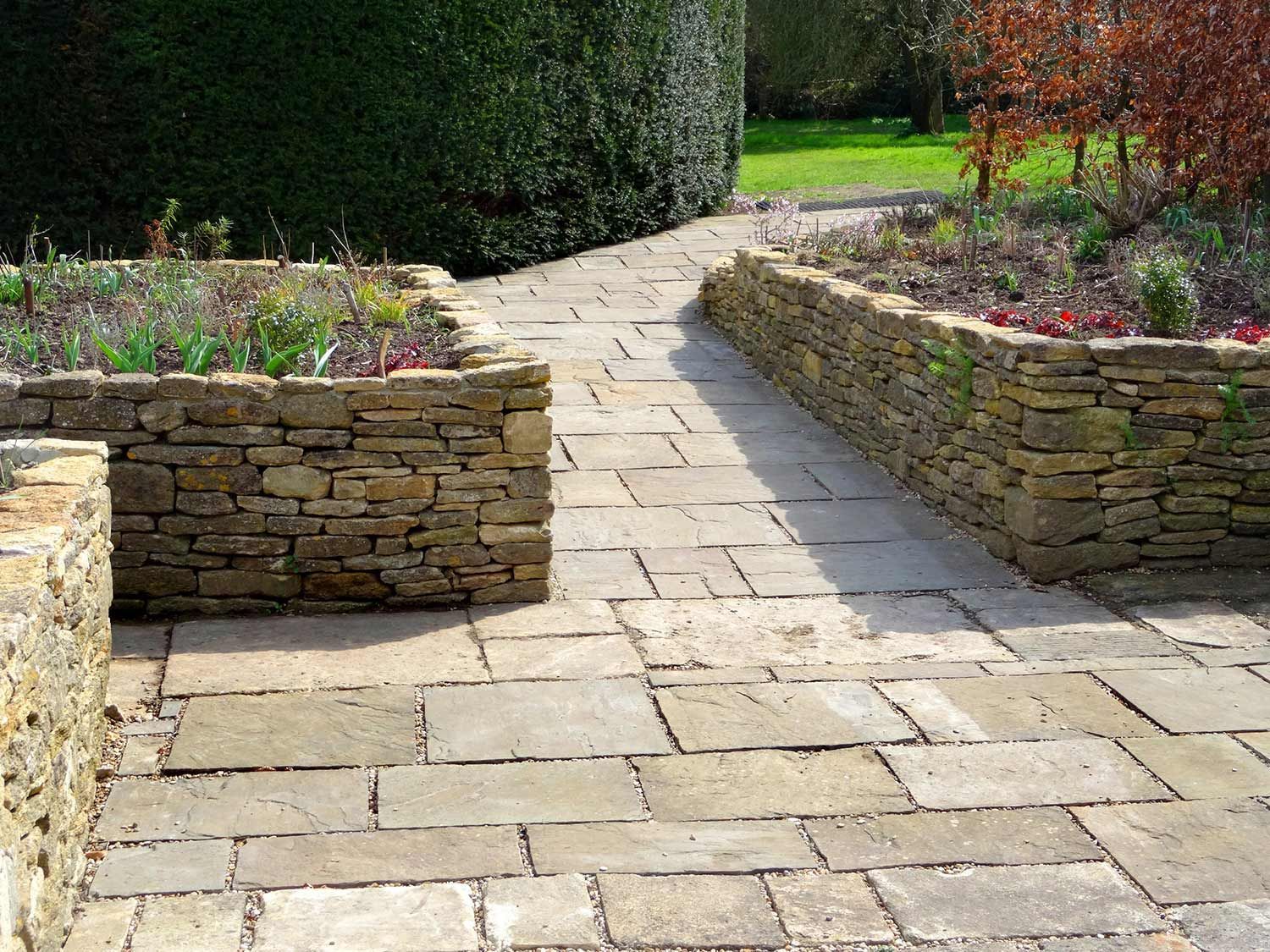 Stone Walk Path in Garden