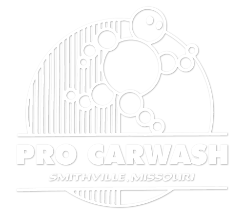 pro carwash logo in white